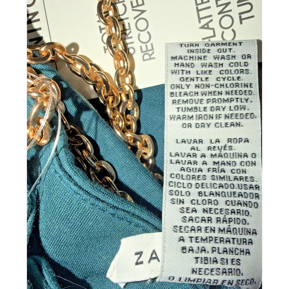 Zac & Rachel Figure Defining Pants M Teal NWT - Picture 9 of 10